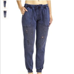 Vintage Havana Distressed Navy Joggers
